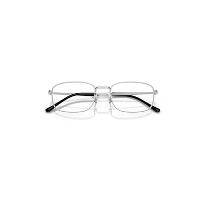 Ray Ban Rb6533 Optics Eyeglasses Silver Frame Clear Lenses Polarized 54-19