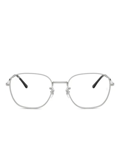 Ray Ban Rb6534 Metal-frame Glasses In White