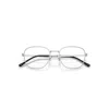 Ray Ban Rb6534 Optics Eyeglasses Silver Frame Clear Lenses Polarized 51-19 In Silver