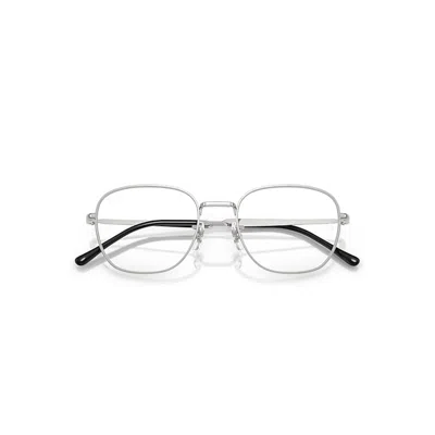 Ray Ban Rb6534 Optics Eyeglasses Silver Frame Clear Lenses Polarized 51-19