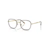 Ray Ban Rb6534 Optics  Matte Arista Gold Fassung Klar Glas Polarisiert 53-19 In Matte Arista Gold