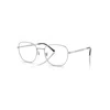 Ray Ban Eyeglasses Unisex Rb6534 Optics - Silver Frame Clear Lenses Polarized 53-19 In Silber