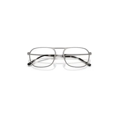 Ray Ban Rb6548 Optics Eyeglasses Gunmetal Frame Clear Lenses Polarized 53-19 In Gray