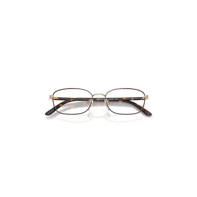 Ray Ban Rb6551d Optics Eyeglasses Havana Frame Clear Lenses Polarized 53-18 In Brown