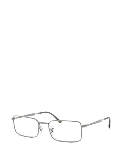 Ray Ban Rb6557 Rectangle-frame Glasses In Gray