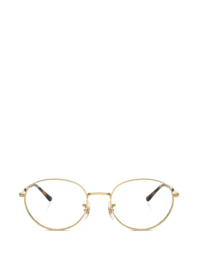 Ray Ban Rb6558 Oval-frame Glasses In White