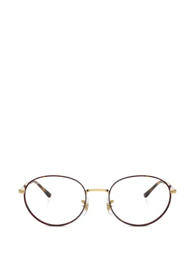 Ray Ban Rb6558 Round-frame Glasses In White