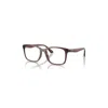 Ray Ban Eyeglasses Unisex Rb7059 Optics - Transparent Dark Brown Frame Clear Lenses Polarized 55-18