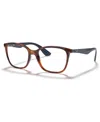 Ray Ban Rb7066 Unisex Square Eyeglasses In Tortoise