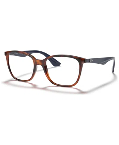 Ray Ban Rb7066 Unisex Square Eyeglasses In Tortoise