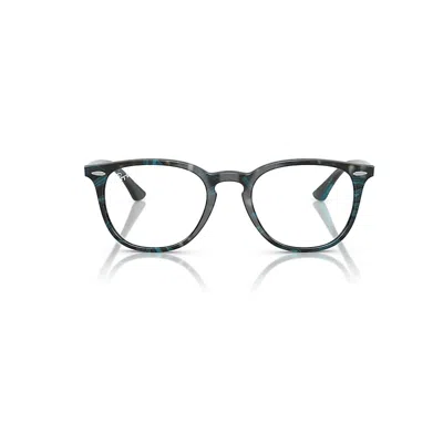 Ray Ban Rb7159 Optics  Transparent Fantasy Blau/grau Fassung Klar Glas Polarisiert 50-20 In Transparent Fantasy Blu&#47gray