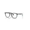 Ray Ban Rb7159 Optics Eyeglasses Transparent Fantasy Blu/gray Frame Clear Lenses Polarized 52-20 In Transparent Fantasy Blau&#47grau