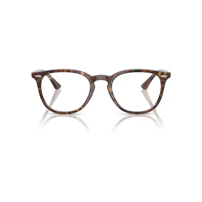 Ray Ban Rb7159 Optics  Transparent Fantasy Braun/gelb Fassung Klar Glas Polarisiert 50-20 In Transparent Fantasy Brown&#47yellow