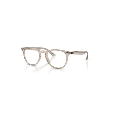 Ray Ban Rb7159 Optics  Transparent Beige Fassung Klar Glas Polarisiert 50-20 In Neutral