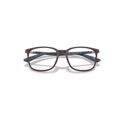 Ray Ban Rb7199 Optics Liteforce Eyeglasses Matte Dark Blue Frame Clear Lenses Polarized 54-18