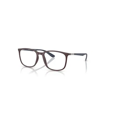 Ray Ban Rb7199 Optics Liteforce  Matt Dunkelblau Fassung Klar Glas Polarisiert 52-18