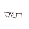Ray Ban Rb7199 Optics Liteforce  Sand Rot Fassung Klar Glas Polarisiert 52-18 In Sand Rot