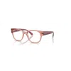 Ray Ban Rb7210 Optics  Opal Altrosa Fassung Klar Glas Polarisiert 50-20 In Opal Altrosa