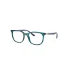 Ray Ban Rb7211 Optics Eyeglasses Blue Vallarta Frame Demo Lens Lenses Polarized 53-19 In Blue