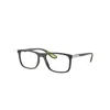 Ray Ban Rb7222m Optics Scuderia Ferrari Collection Eyeglasses Grey Frame Clear Lenses Polarized 54-18 In Grey