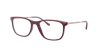 Ray Ban Rb7244 Eyeglasses Gold Frame Clear Lenses Polarized 53-21 In Rose Gold
