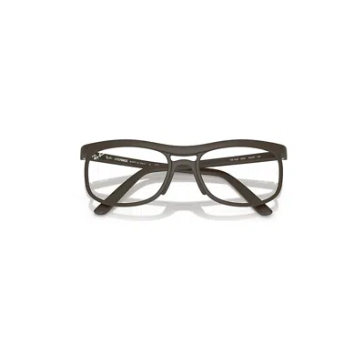 Ray Ban Rb7254 Optics Liteforce Eyeglasses Sand Brown Frame Clear Lenses Polarized 56-20