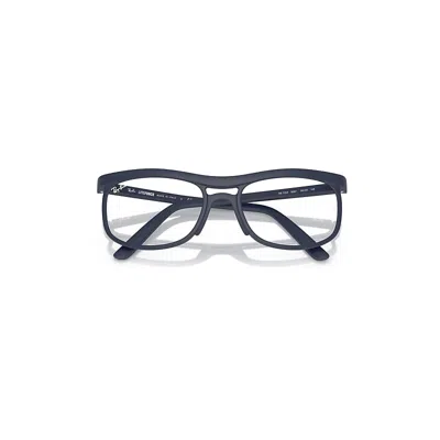 Ray Ban Rb7254 Optics Liteforce Eyeglasses Sand Dark Blue Frame Clear Lenses Polarized 56-20