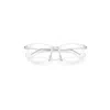 Ray Ban Rb7255 Optics Eyeglasses Silver Frame Clear Lenses Polarized 51-20 In Silver