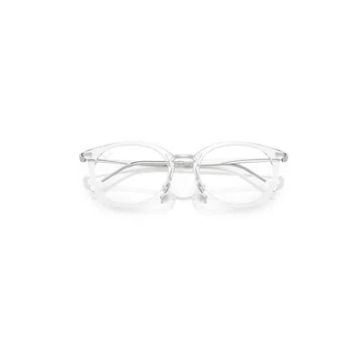 Ray Ban Rb7255 Optics Eyeglasses Silver Frame Clear Lenses Polarized 51-20