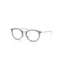 Ray Ban Eyeglasses Unisex Rb7255 Optics - Silver Frame Clear Lenses Polarized 51-20 In Silber