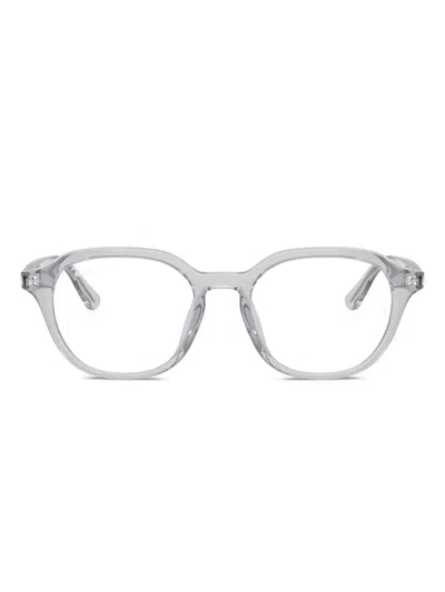 Ray Ban Rb7259d Transparent Glasses In Metallic