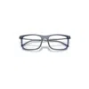 Ray Ban Rb7260 Optics Eyeglasses Gunmetal Frame Clear Lenses Polarized 54-19 In Gray