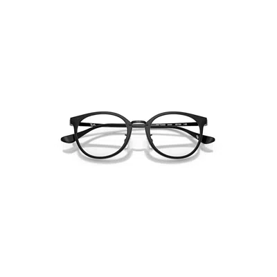 Ray Ban Rb7266d Optics Eyeglasses Black Frame Clear Lenses Polarized 49-20