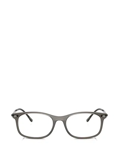 Ray Ban Rb7274 Rectangle-frame Glasses In Gray