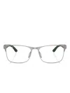 Ray Ban Eckige Rb7550 Brille In Gray