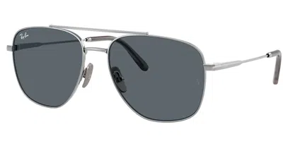 Ray Ban Rb8097 William Titanium 9209r5 Men's Sunglasses Silver Size 59