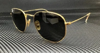 Pre-owned Ray Ban Rb8148 921658 Gold Titanium Green Polarized Men's 51 Mm Sunglasses
