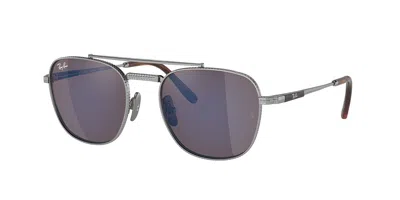 Ray Ban Rb8258 Frank Ii Titanium 3139o4 Men's Sunglasses Silver Size 51