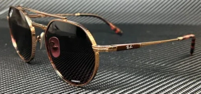 Pre-owned Ray Ban Rb8265 3140af Rose Gold Polarized Unisex 51 Mm Titanium Sunglasses In Purple