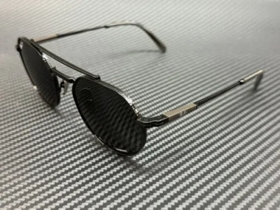 Pre-owned Ray Ban Rb8265 3141k8 Black Grey Polarized Unisex Titanium 53 Mm Sunglasses