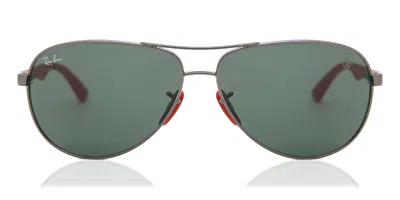 Ray Ban Rb8313m Ferrari F00171 Men's Sunglasses Grey Size 61 In Silver
