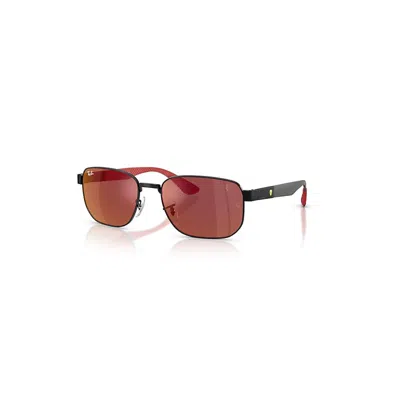 Ray Ban Rb8329m Scuderia Ferrari Collection Sonnenbrillen Schwarz Fassung Rot Glas 59-19 In Black