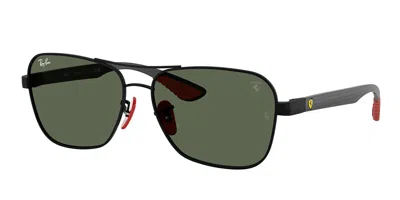 Ray Ban Rb8336m F00271 Men's Sunglasses Black Size 58 In Orange