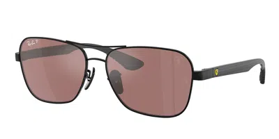 RAY BAN RB8336M POLARIZED F117H2 MEN'S SUNGLASSES BLACK SIZE 58