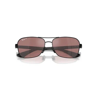 Ray Ban Rb8336m Scuderia Ferrari Collection Chromance Sunglasses Dark Carbon Frame Violet Lenses Polarized 5