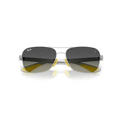 Ray Ban Rb8336m Scuderia Ferrari Collection Sunglasses Light Carbon Frame Grey Lenses 58-15