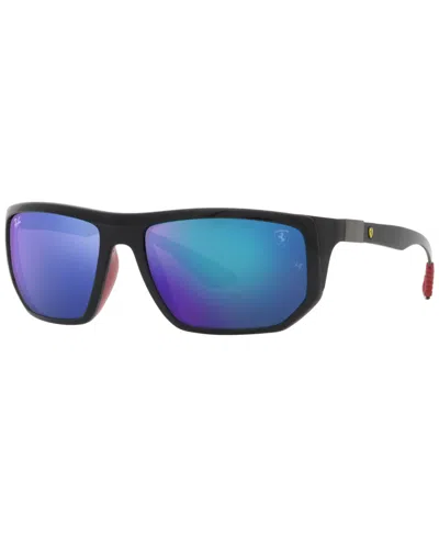 Ray Ban Ray-ban Rb8361m Scuderia Ferrari Collection 60 Unisex Sunglasses In Black 2
