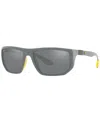 Ray Ban Ray-ban Rb8361m Scuderia Ferrari Collection 60 Unisex Sunglasses In Gray