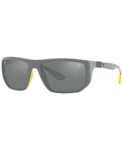 Ray Ban Ray-ban Rb8361m Scuderia Ferrari Collection 60 Unisex Sunglasses In Gray