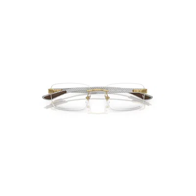 Ray Ban Rb8423 Optics Eyeglasses Arista Gold Frame Clear Lenses Polarized 54-18